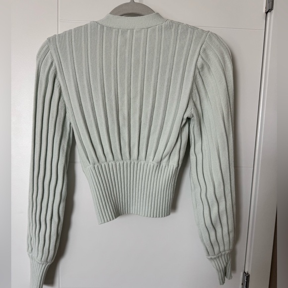 Aritzia (Wilfred) Plunge Front Cropped Cardigan - Picture 3 of 6